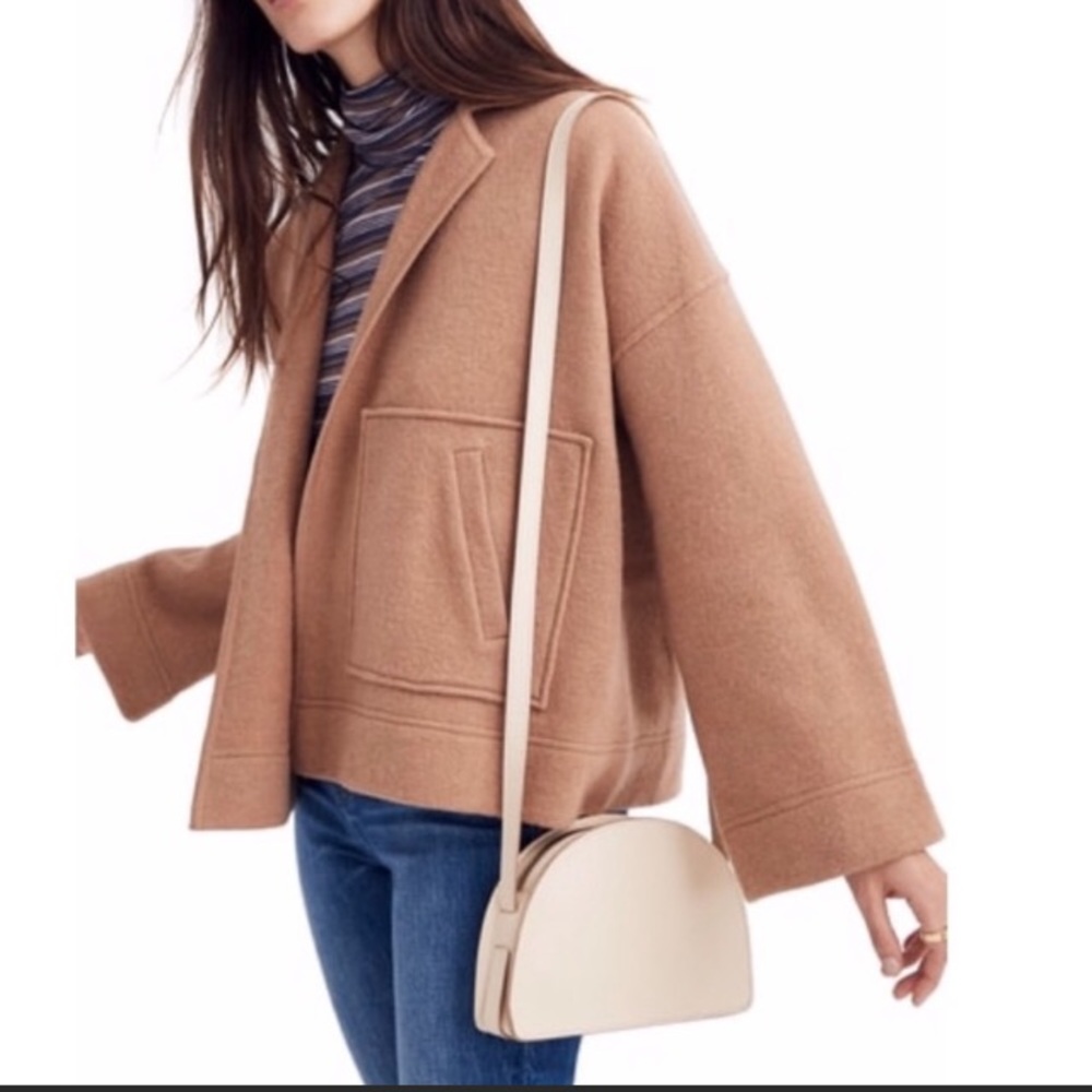 Madewell Lisbon Jacket Chore Kimono Coat Camel Tan